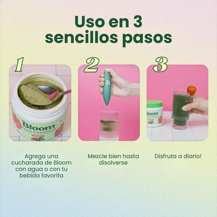 BLOOM VITAL FORCE TAMAÑO GRANDE - SOLO 1 VASO AL DÍA PARA: