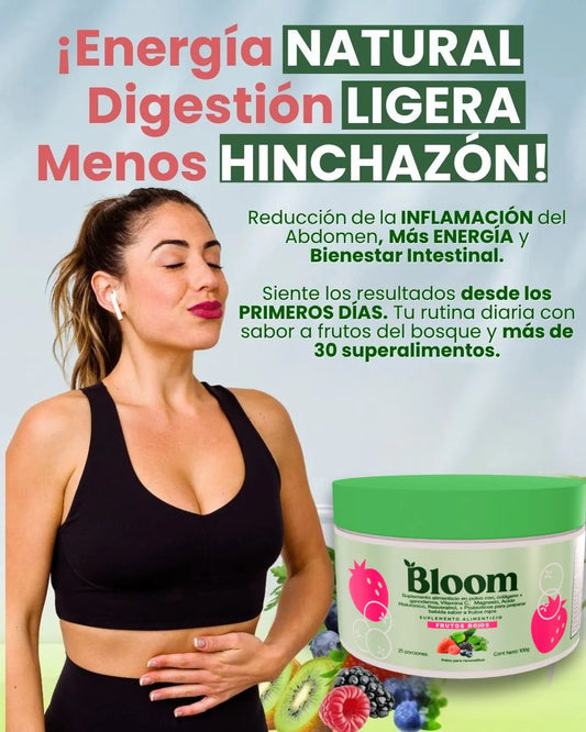 BLOOM VITAL FORCE TAMAÑO GRANDE - SOLO 1 VASO AL DÍA PARA: